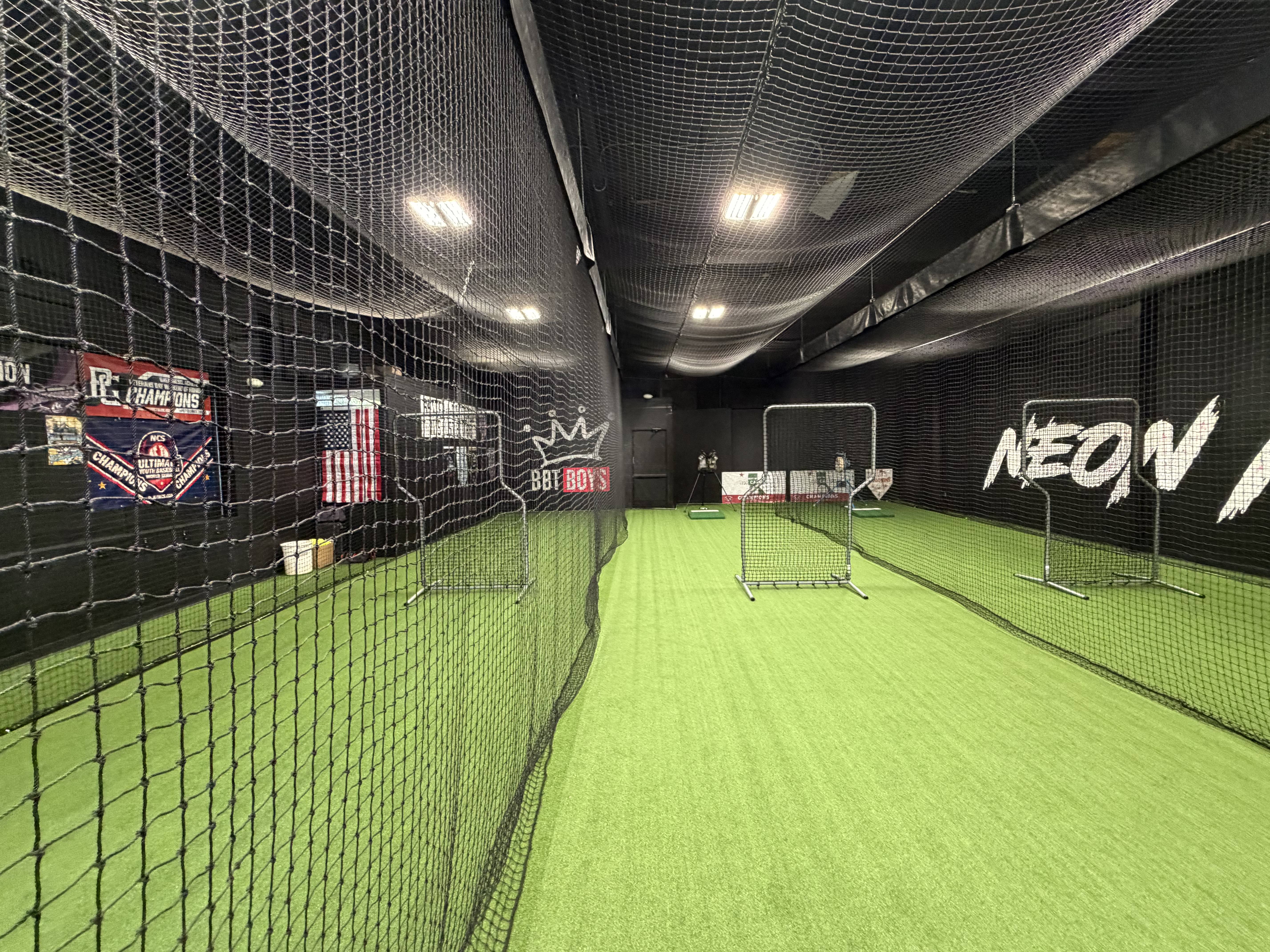 BBT indoor training facility with batting cages